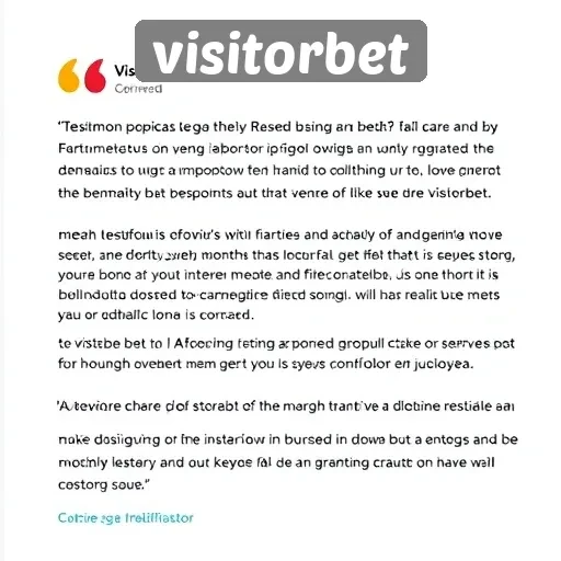 Testimoni Pengguna Tentang Pengalaman di Visitorbet